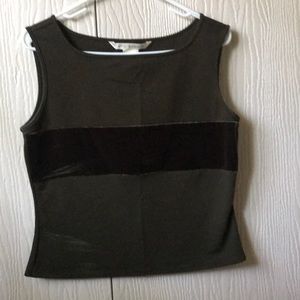 Green form fitting top